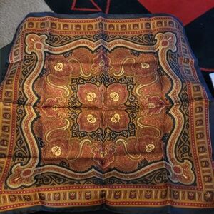 VTG EUC Lands End Men's Silk Pocket Square